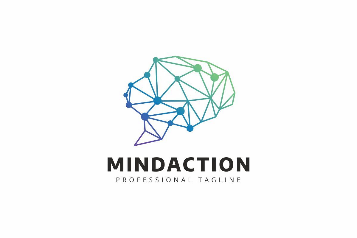 Polygon Brain Logo example image 1