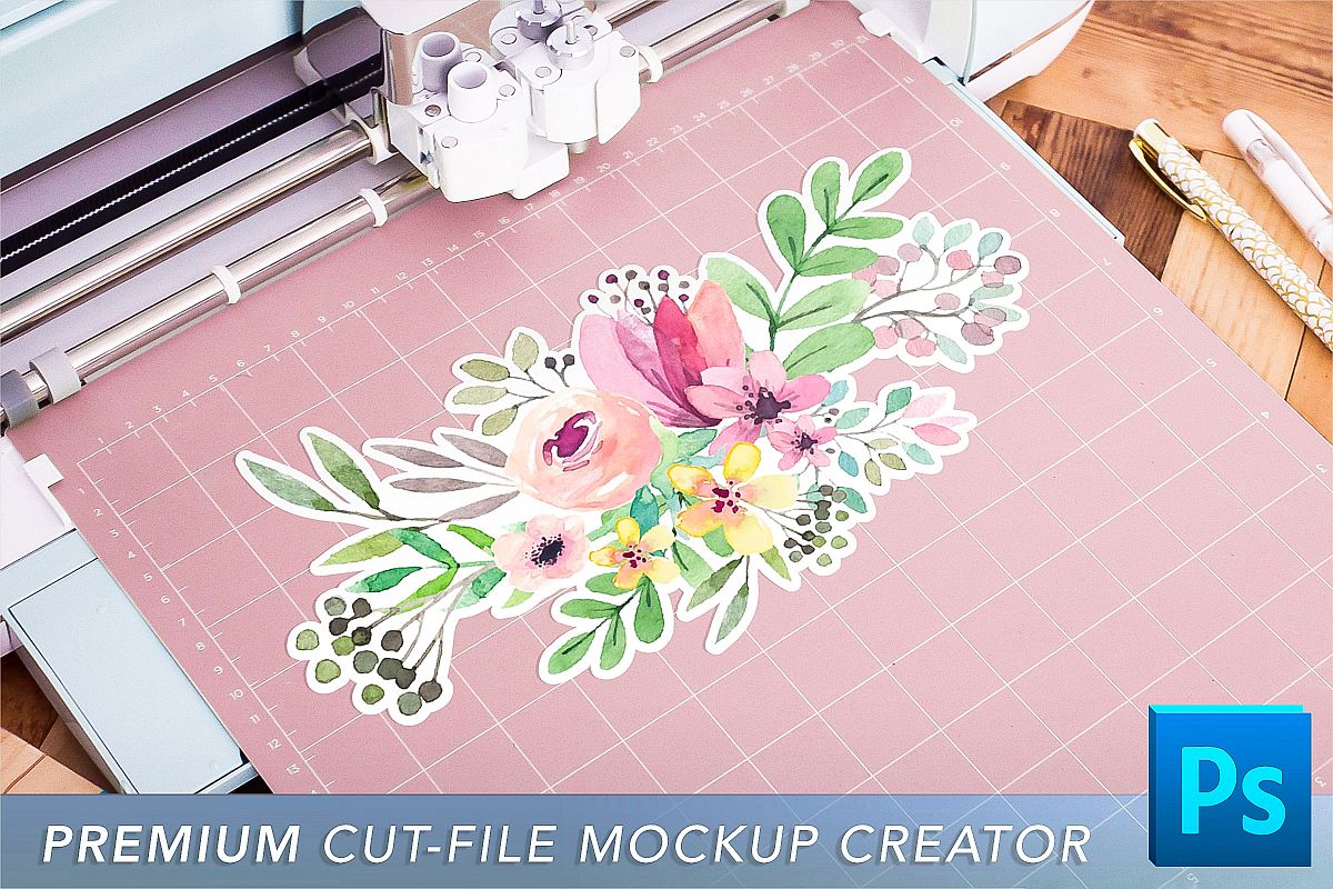Cut File Mockup Scene for SVG, PNG, and more! example image 1