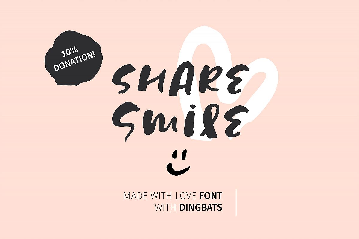 Share Smile - Brush Font Dingbats example image 1