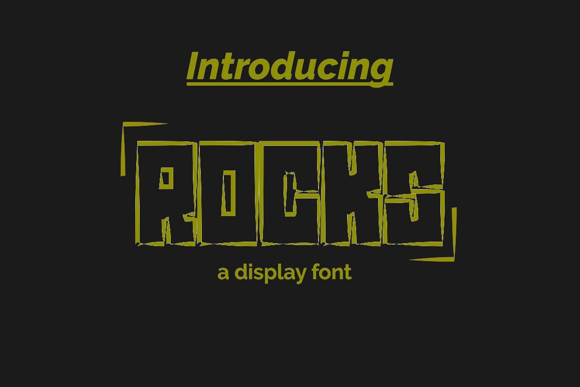 ROCKS Font example image 1