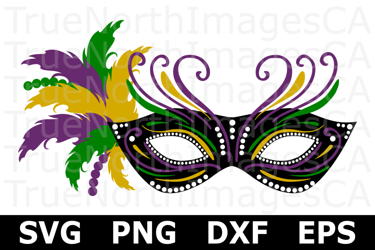 mardi gras face svg