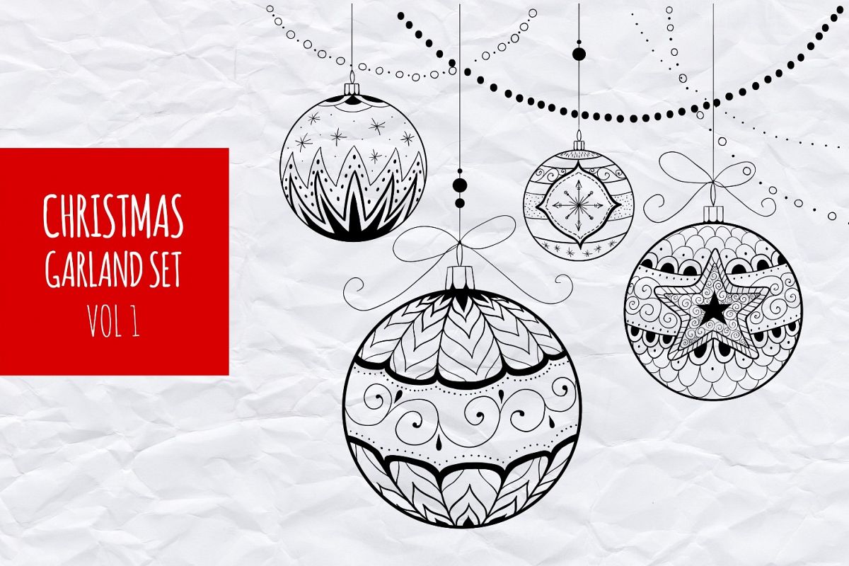 Christmas garland set vol.1 example image 1