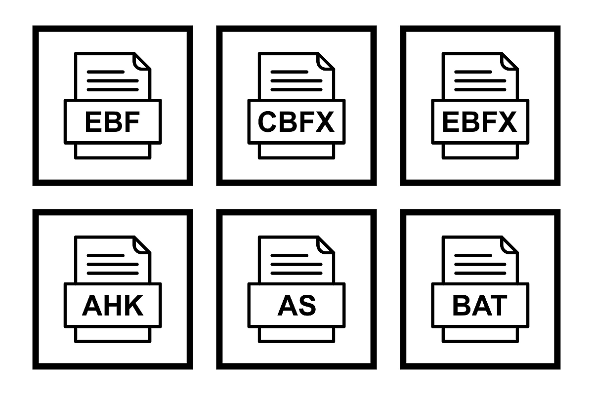 Set Of File Formats Icons example image 1
