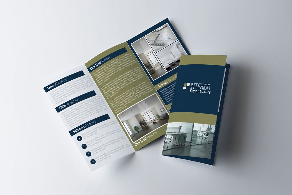 Real Estate Business Trifold Brochure example image 1