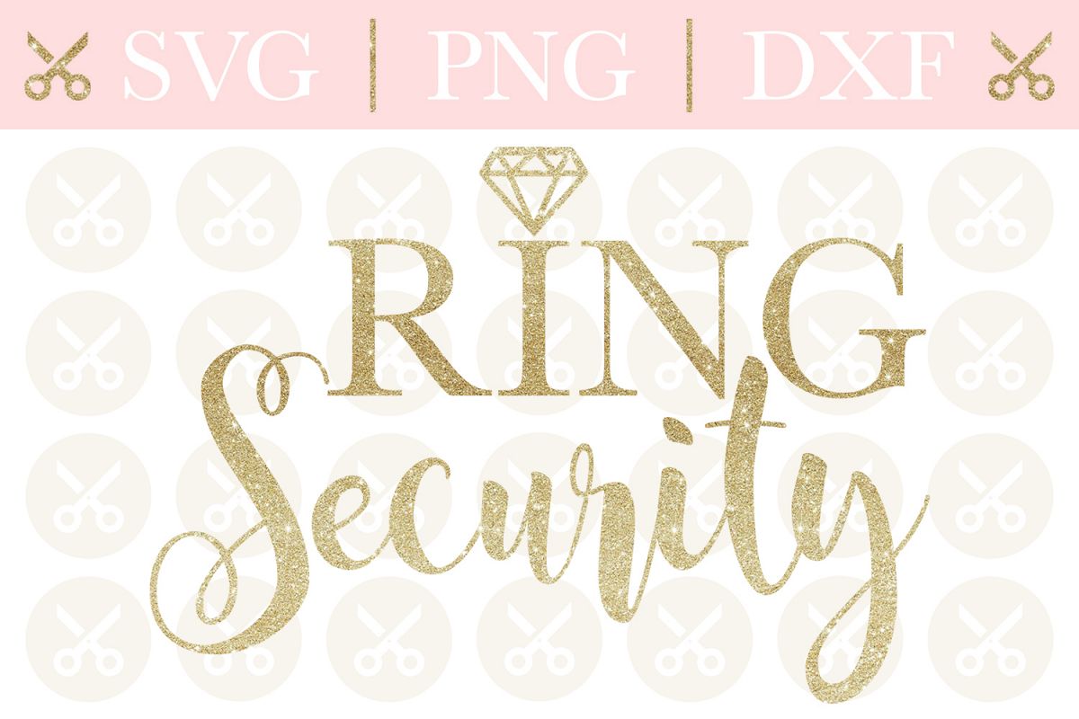 Ring Security Svg Wedding Svg Ring Bearer Svg Cutting File example image 1