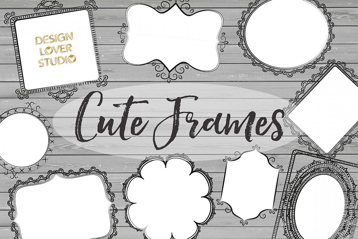 Vector Rustic Cute Frames example image 1