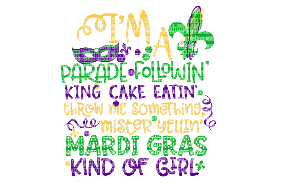 Mardi Gras SVG Files For Cricut SVG Files For Silhouette DXF For Cricut