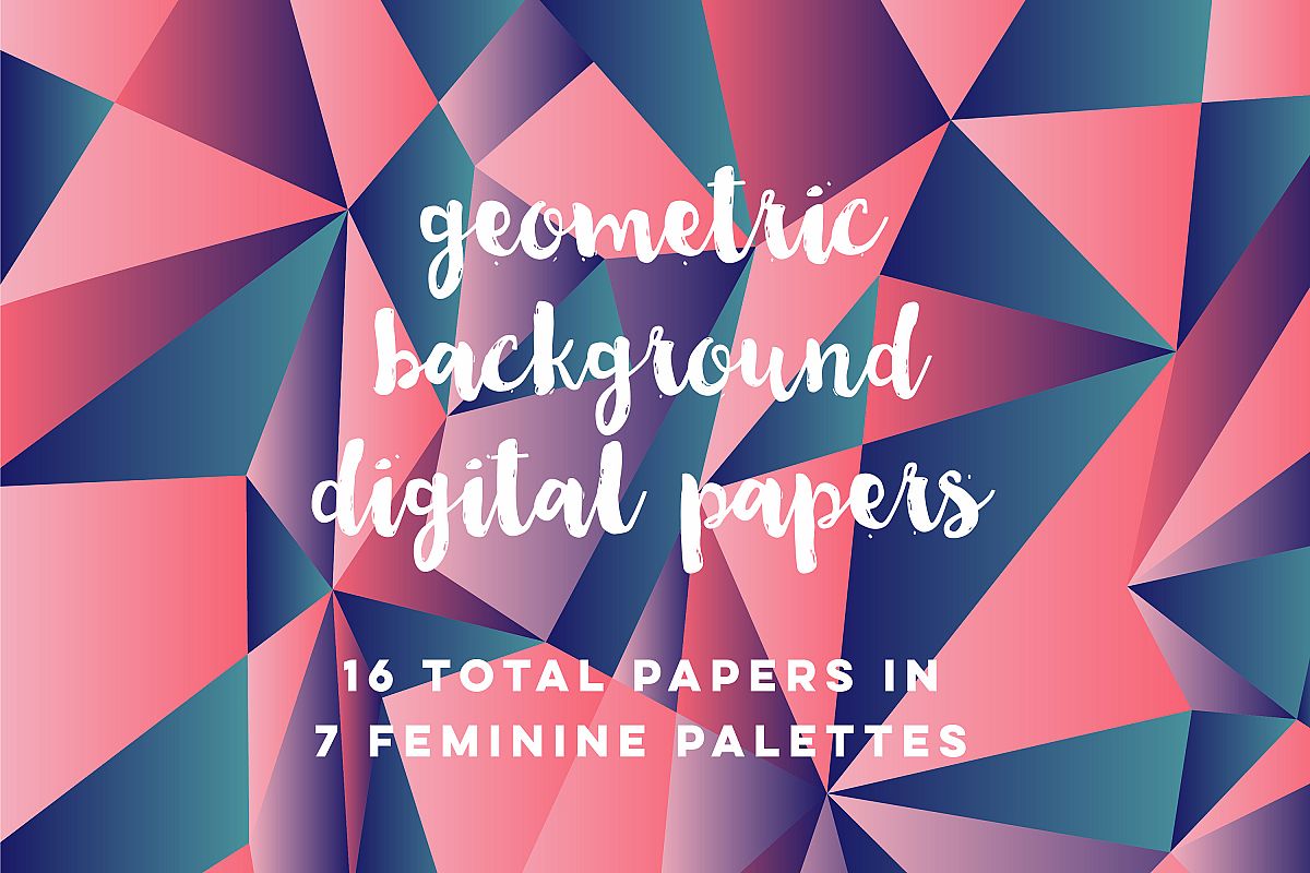 Feminine Geometric Backgrounds example image 1
