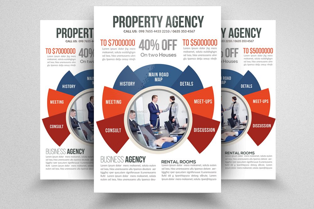 real estate property agency flyer