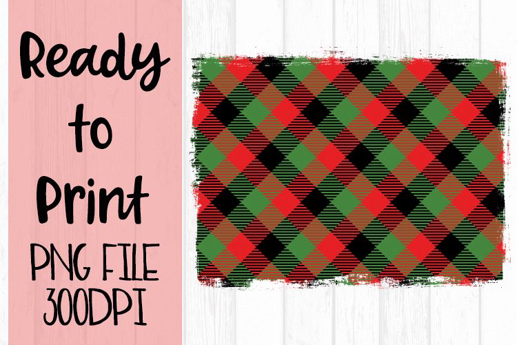 Red Green Black Plaid Background Ready to Print example image 1