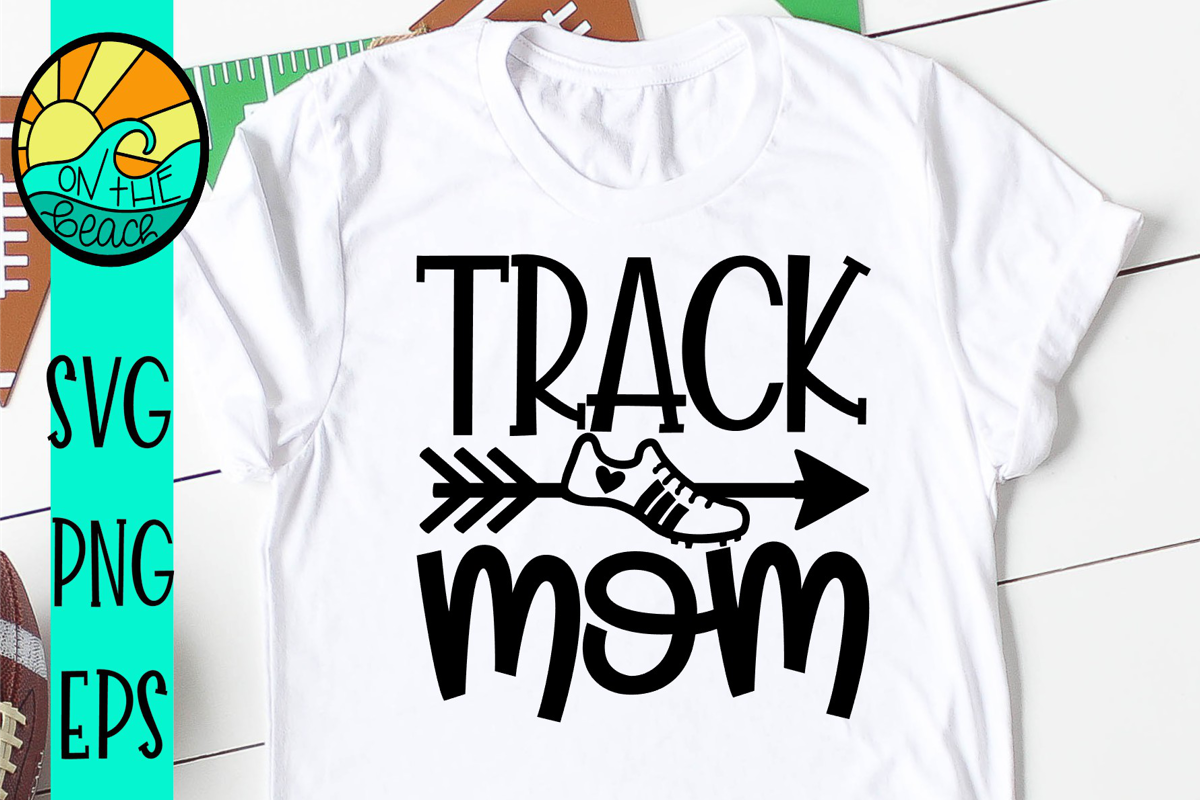 Track Mom - Arrow - Heart - SVG - DXF - EPS - PNG example image 1