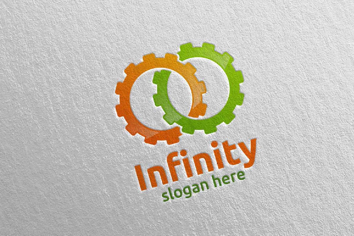 Infinity loop logo Design 8 example image 1