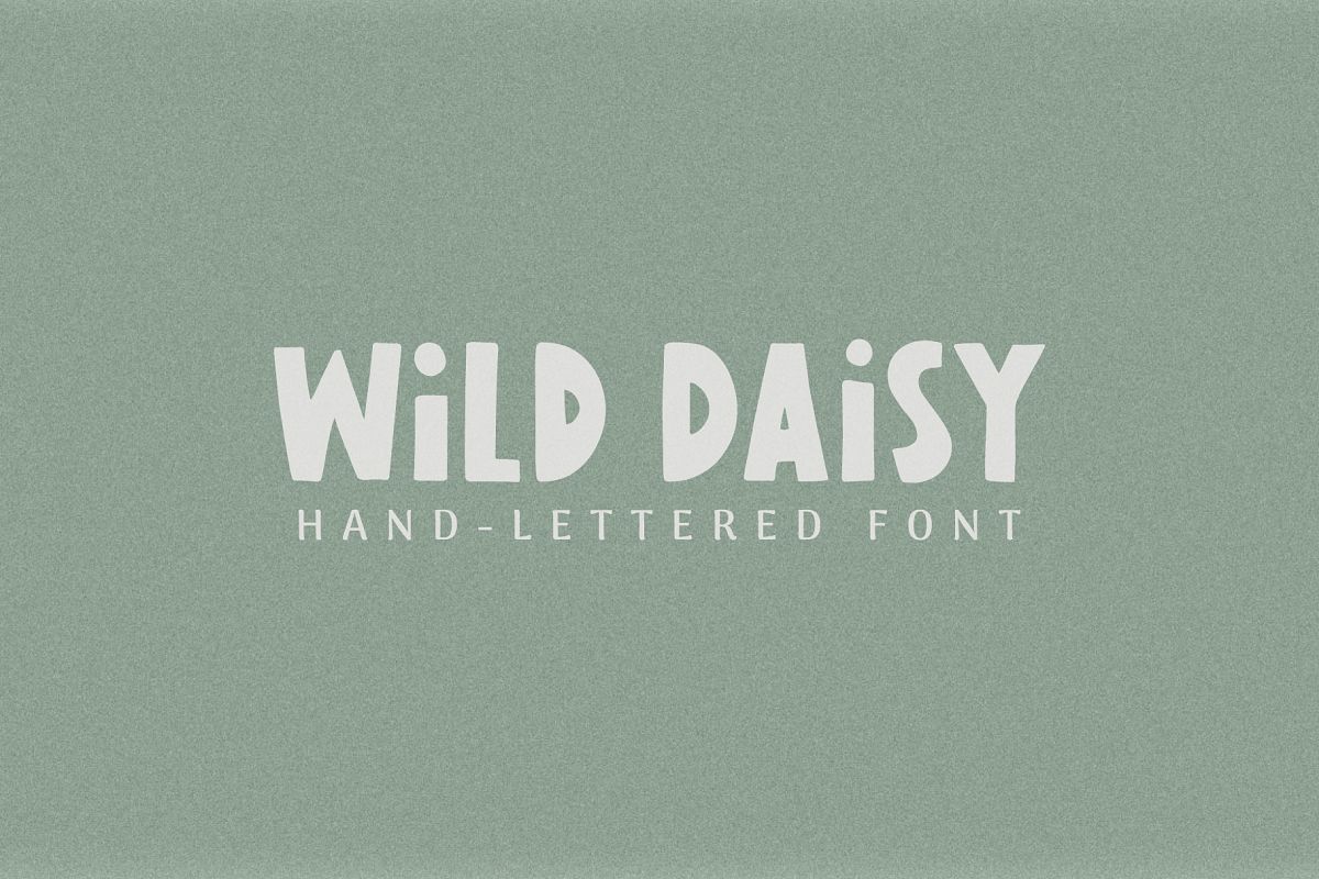 Wild Daisy | Hand-Lettered Font example image 1