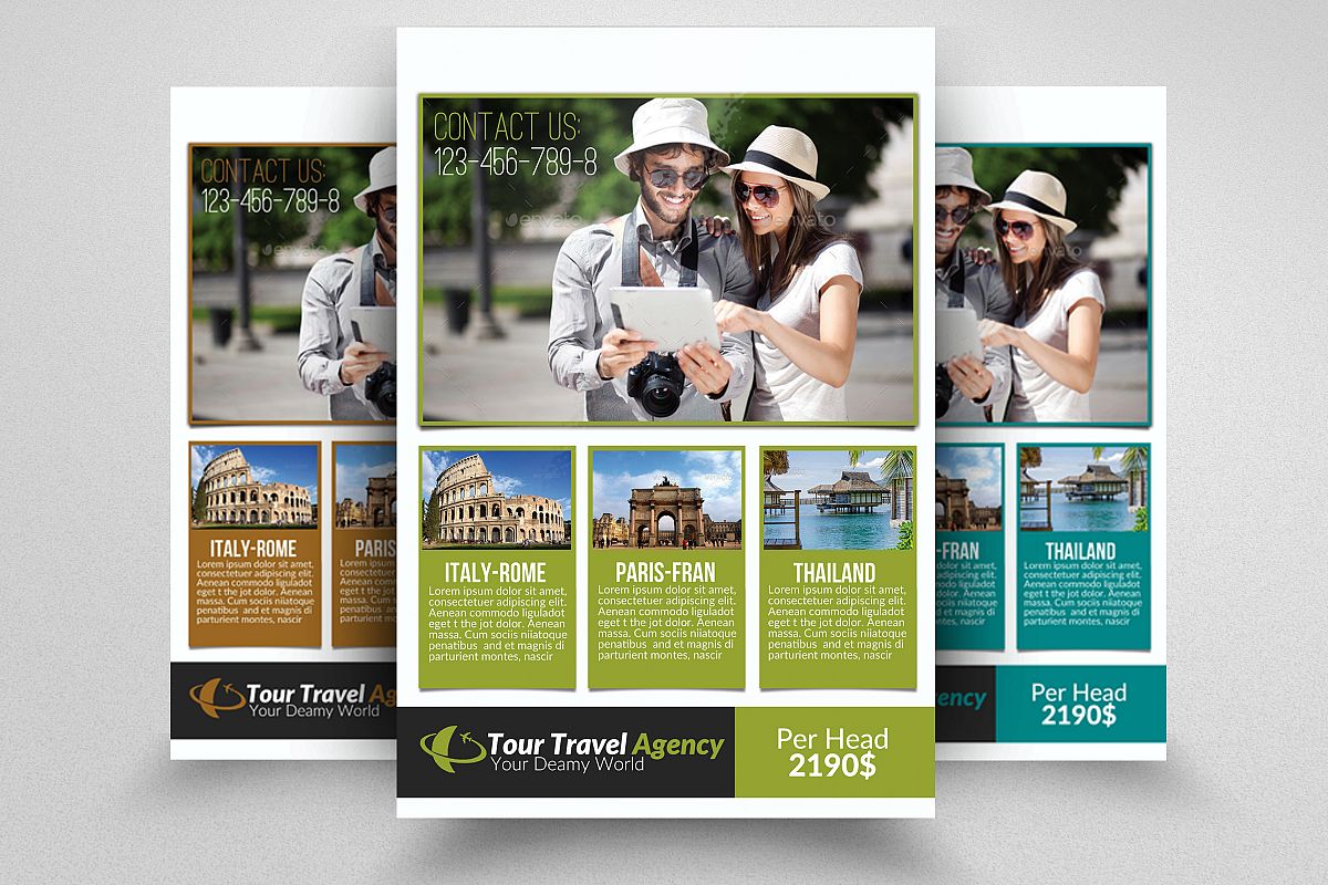 Tour & Tourism Flyer Psd example image 1