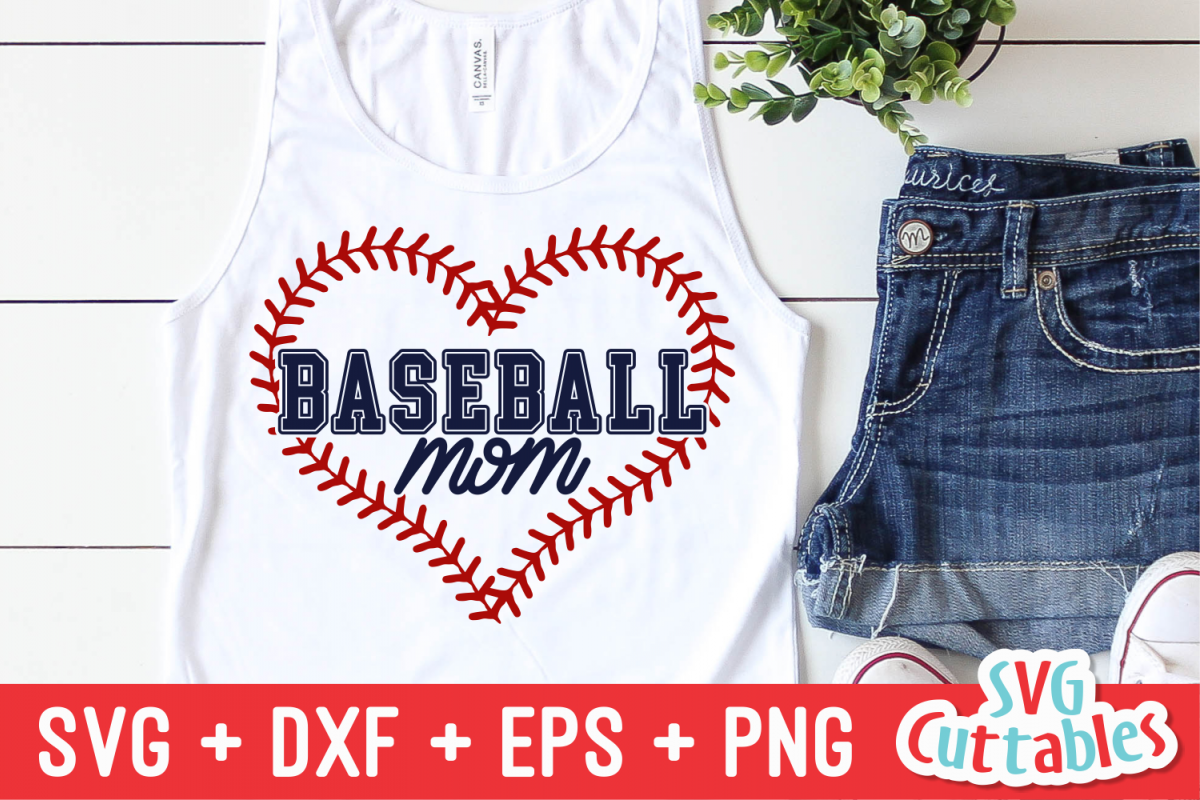 Baseball Mom | SVG Cut File example image 1