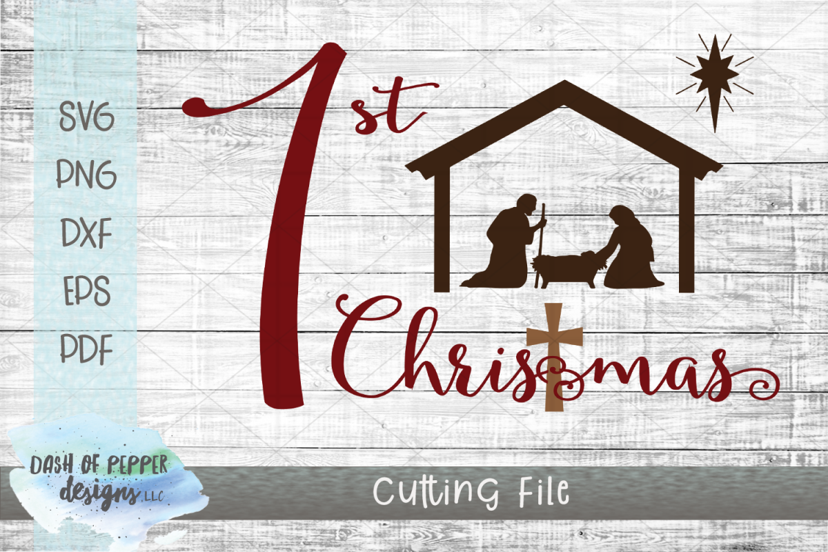 First Christmas SVG - Christmas SVG example image 1