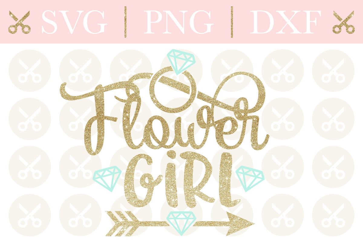 Flower Girl Svg Wedding Svg Bridesmaid Svg Cutting File example image 1