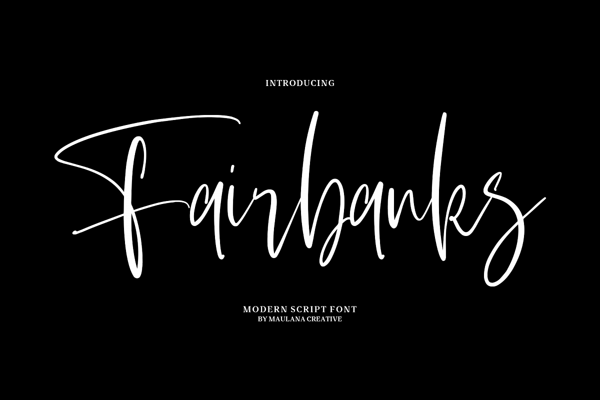 Fairbanks - Modern Script Font example image 1