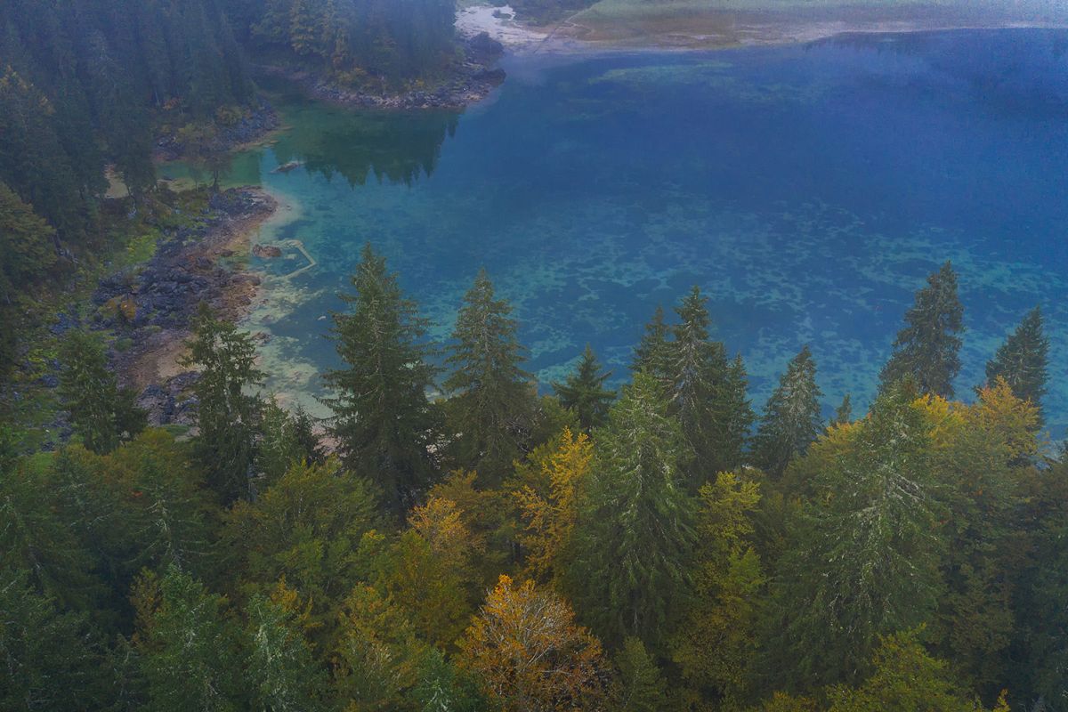 Fusine lake fom above example image 1