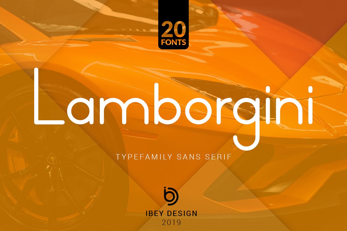 Lamborgini - 20 Fonts Included example image 1