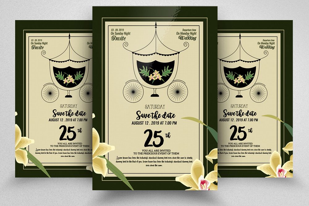 Wedding Invitation Flyer Template example image 1
