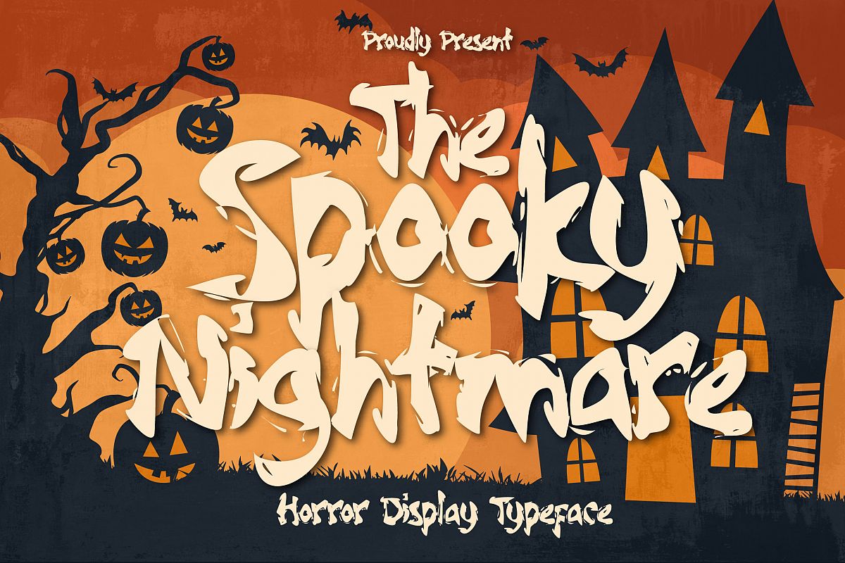 Spooky Nightmare - Horror Display Typeface example image 1