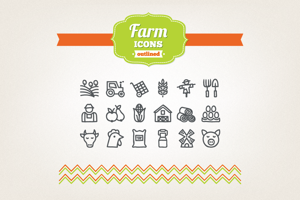 Hand Drawn Farm Icons example image 1