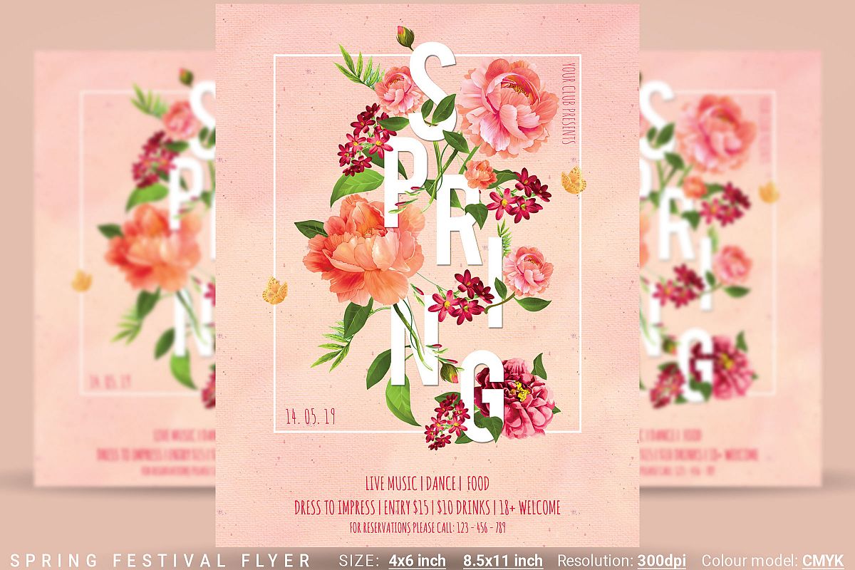 Spring Festival Party Flyer example image 1