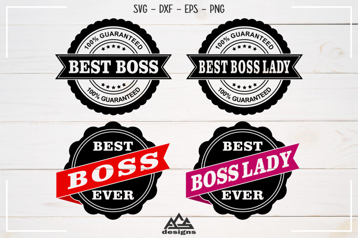 Best Boss Best Boss Lady Stamp Svg Design example image 1