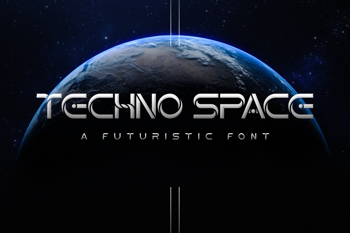 Techno Space Futuristic Font example image 1