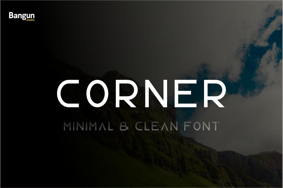 Corner font example image 1