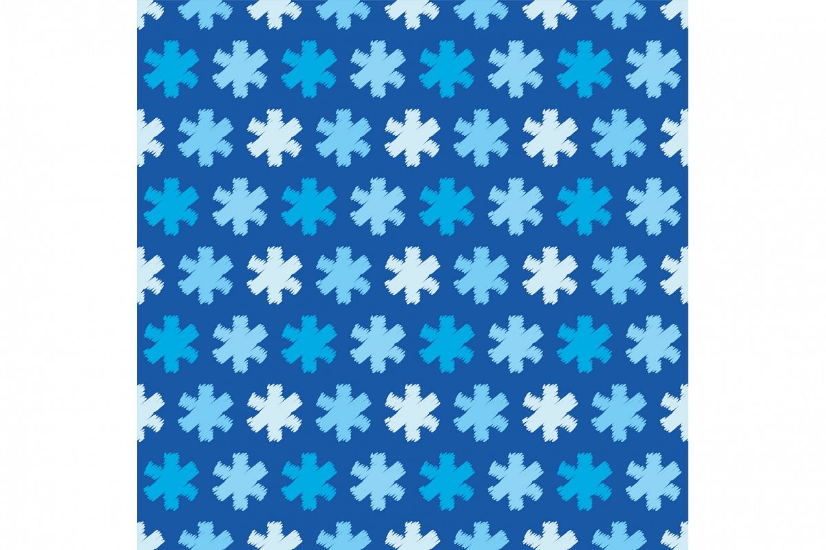 Seamless background with snowflakes. example image 1
