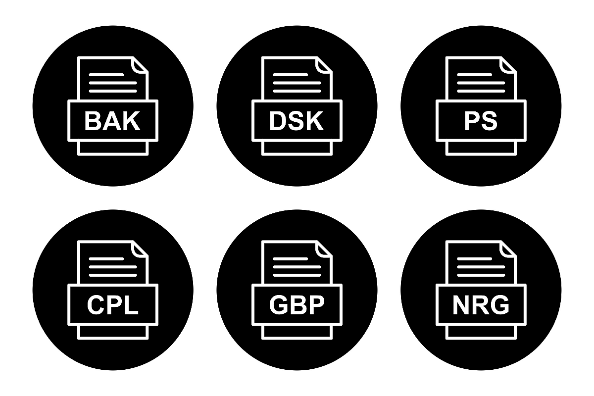 Set Of File Formats Icons example image 1