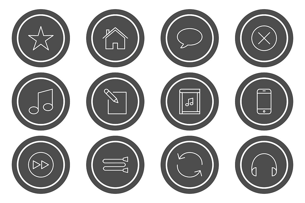 Set Of Multimedia Icons example image 1