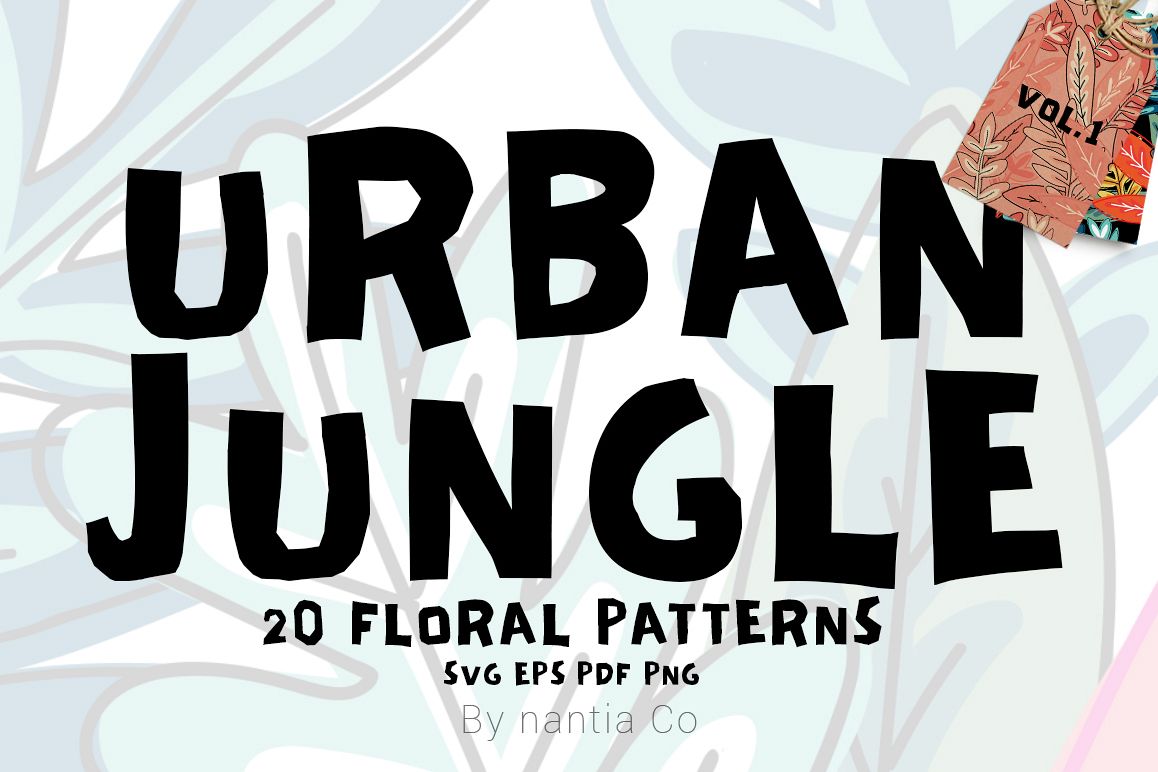 20 Urban Jungle Pattern Vol.1 example image 1