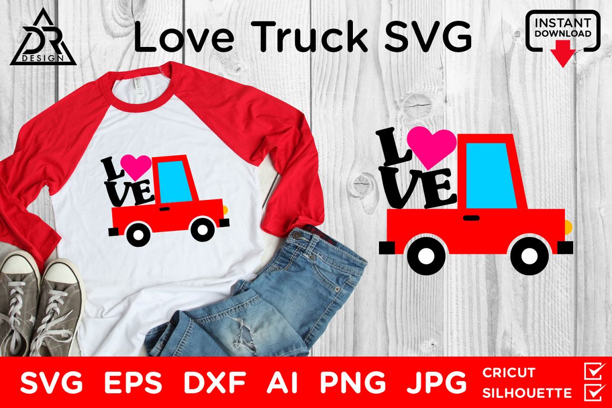Love Truck SVG example image 1