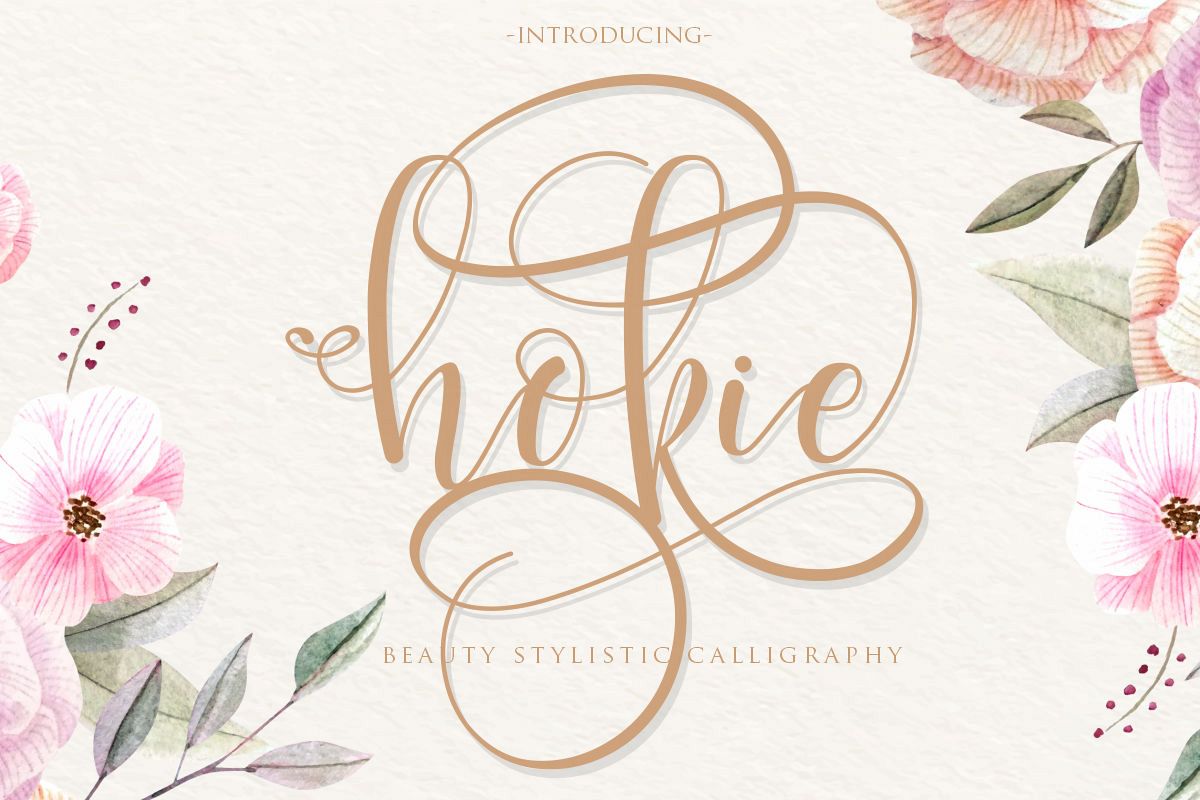 hokie | Beauty Stylistic Calligraphy example image 1