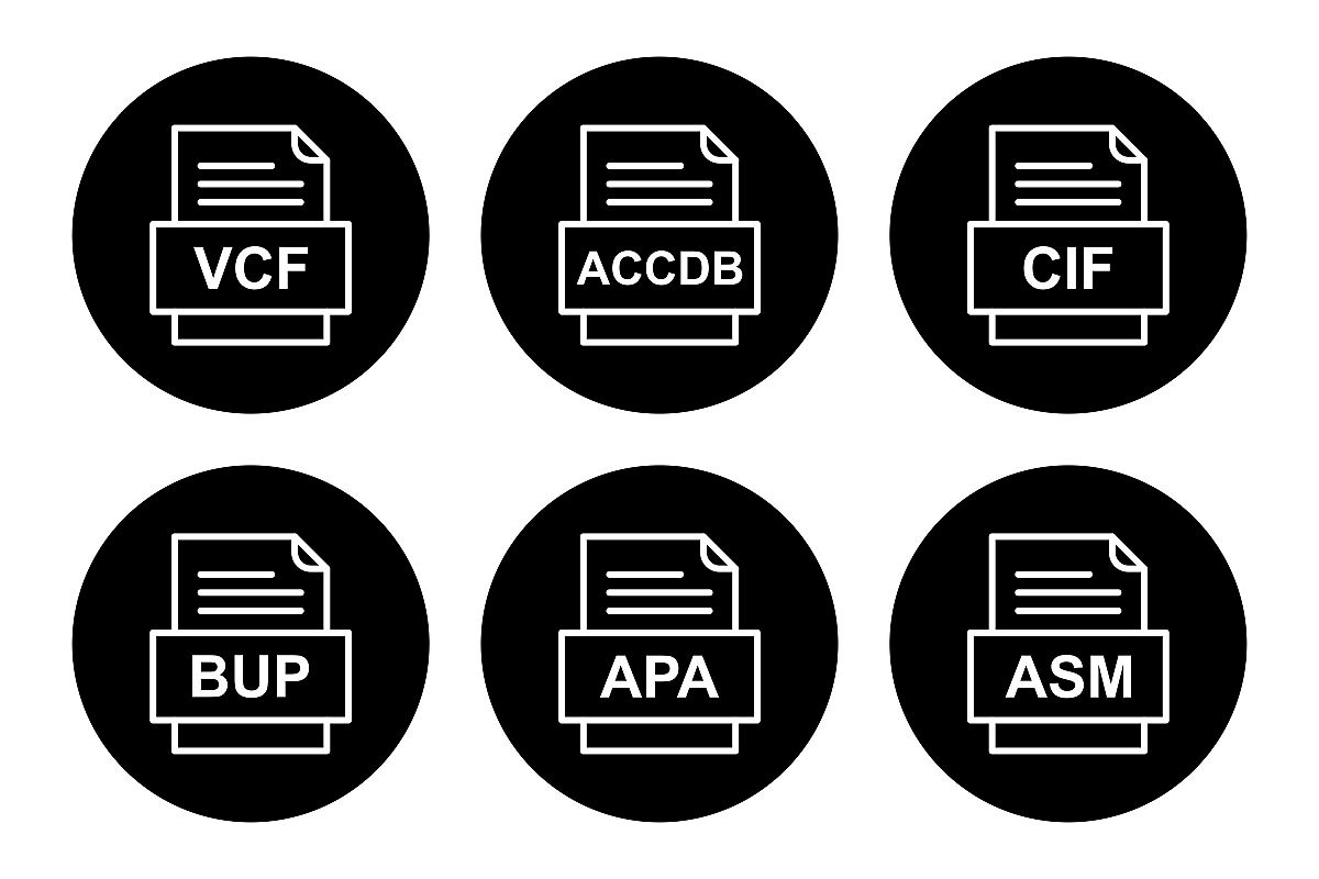 Set Of File Formats Icons example image 1