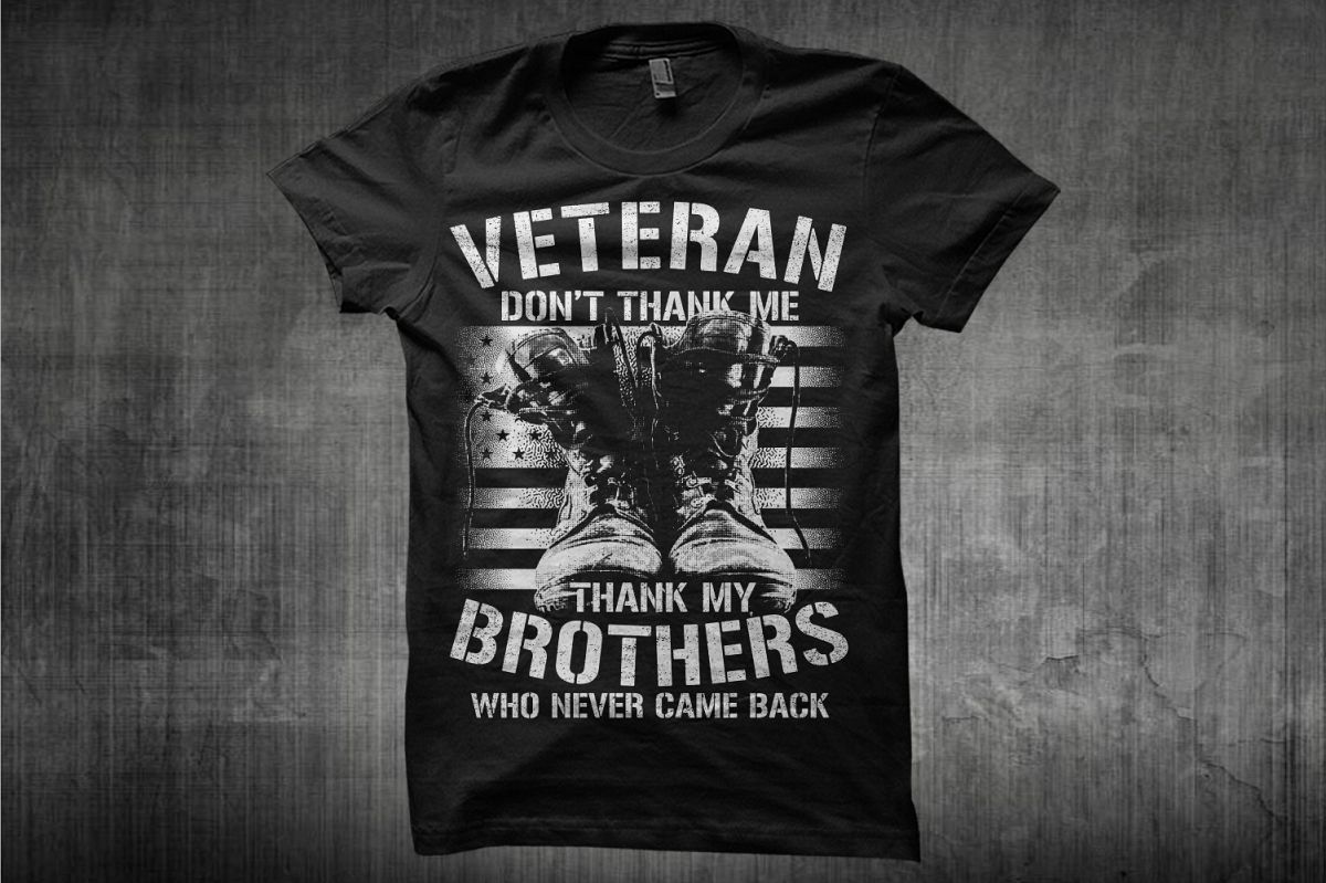 Download Veteran Don't Thank Me - USA Military Veterans T-Shirt