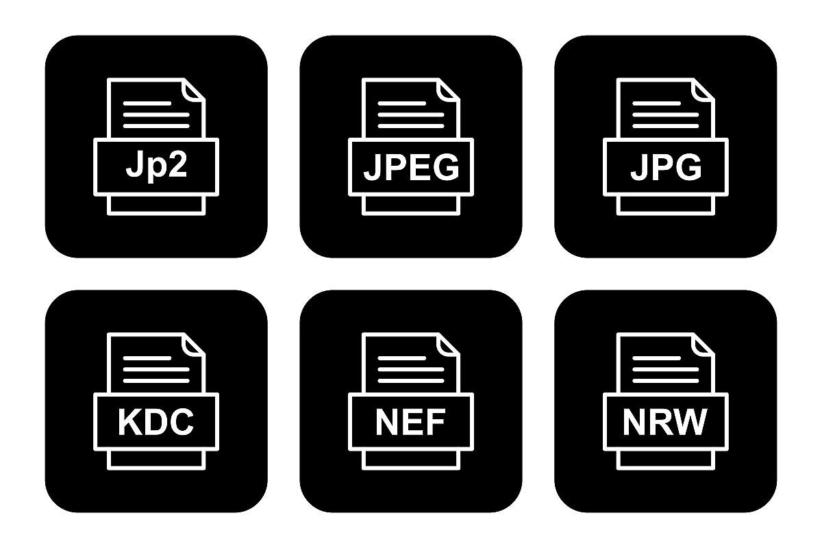 Set Of File Formats Icons example image 1