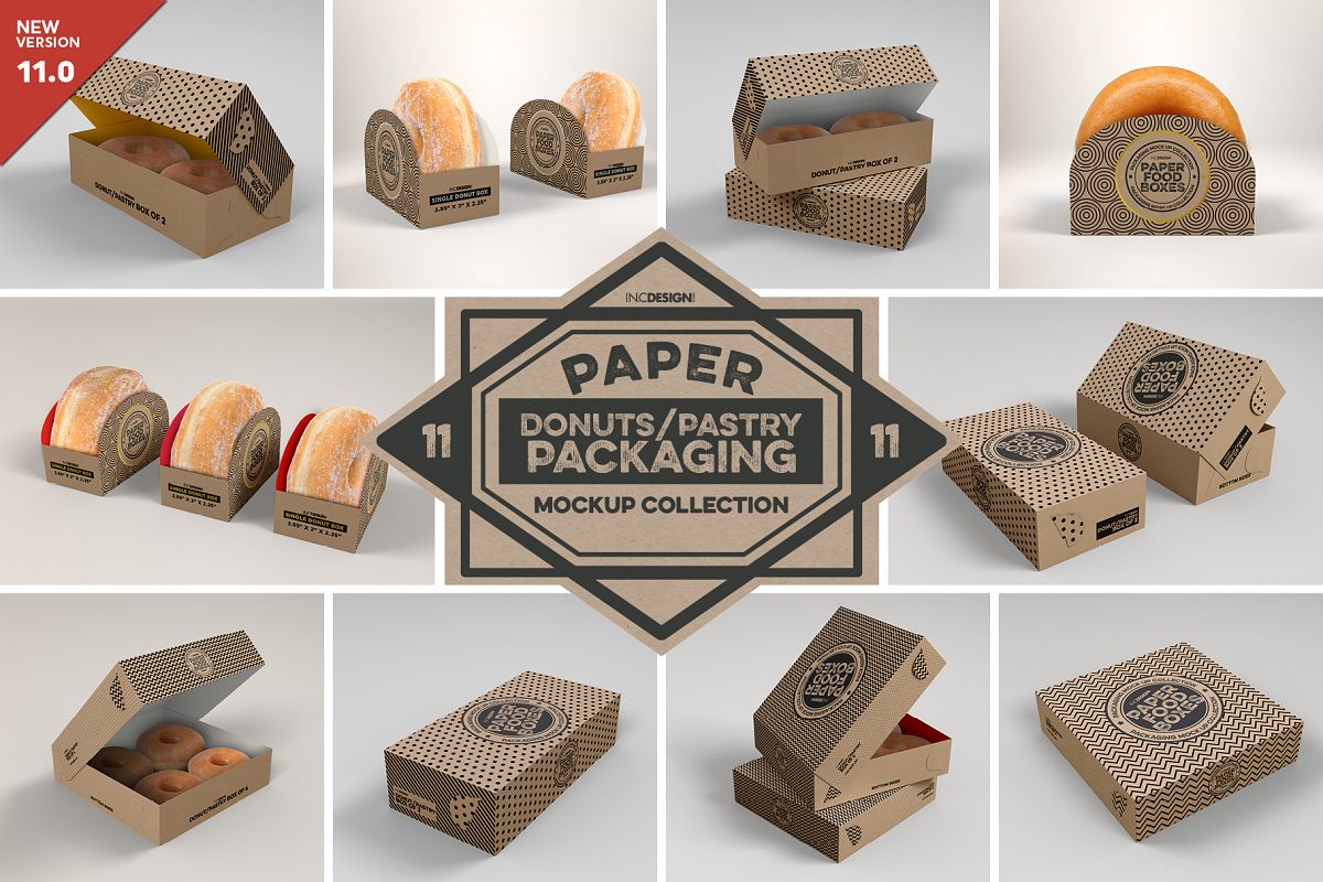 VOL.11 Food Box Packaging MockUps example image 1