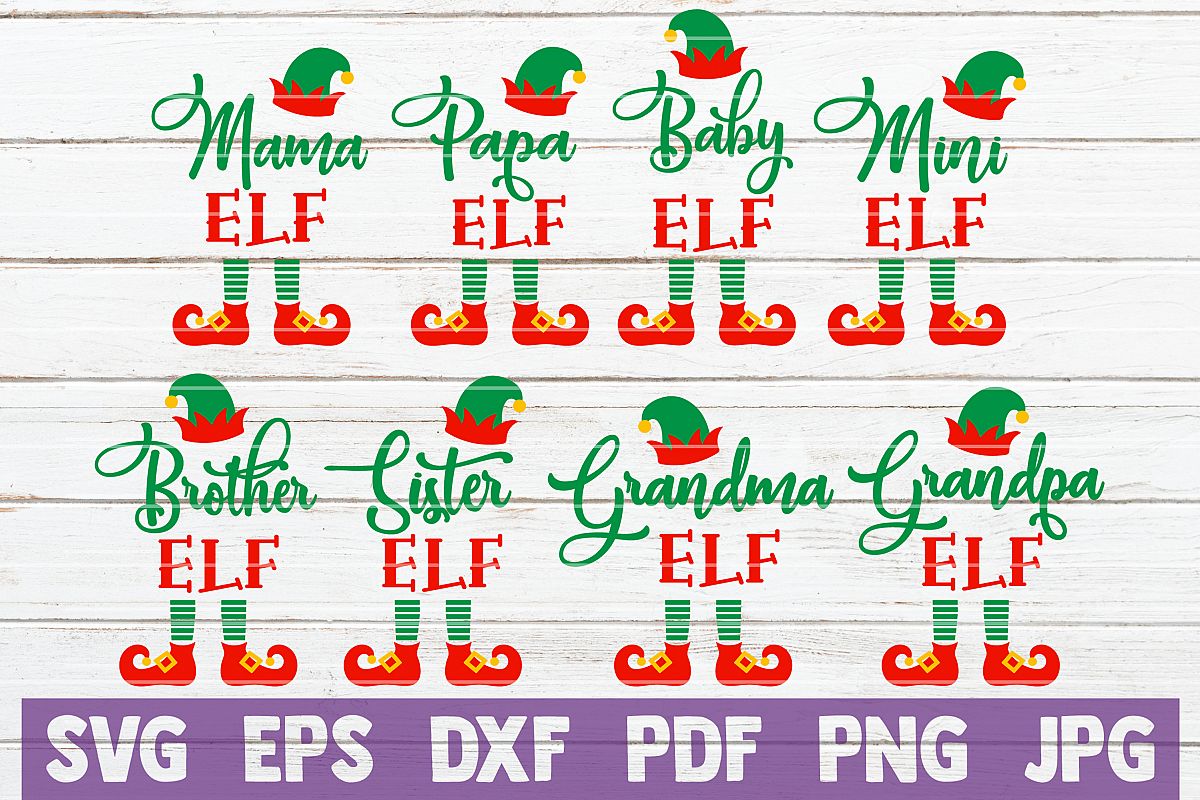 Elf Family SVG Bundle | SVG Cut Files example image 1