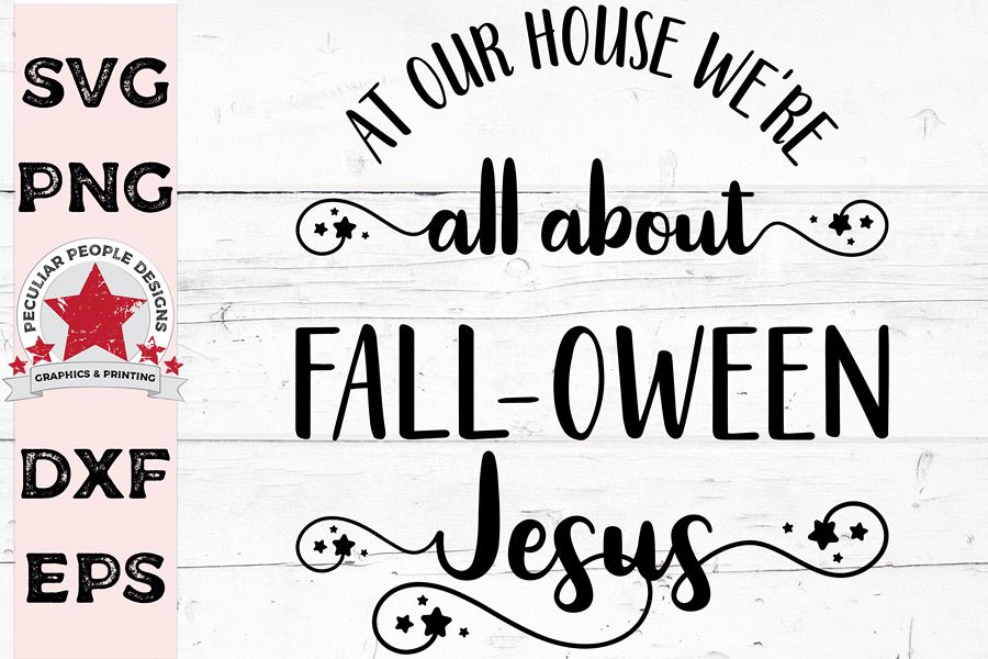 All About FALLOWEEN Jesus, cute Hallowen SVG cut file example image 1