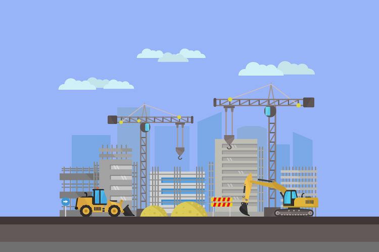 Buildings under construction example image 1