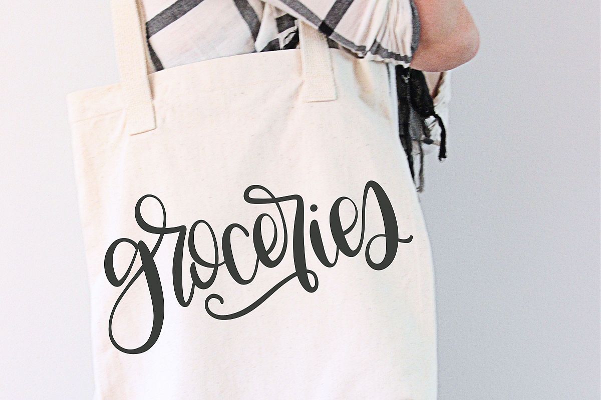 Groceries - Hand Lettered SVG example image 1