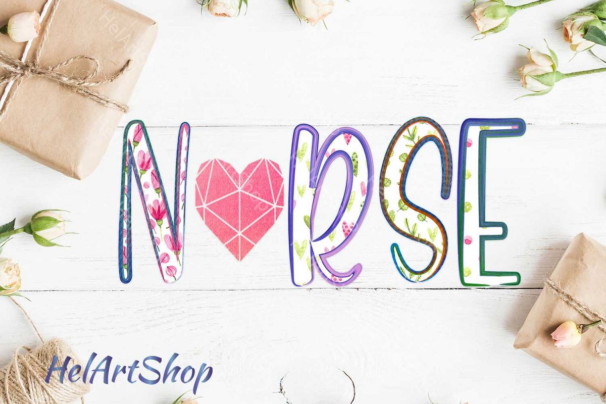 Nurse Sublimation design png file. example image 1