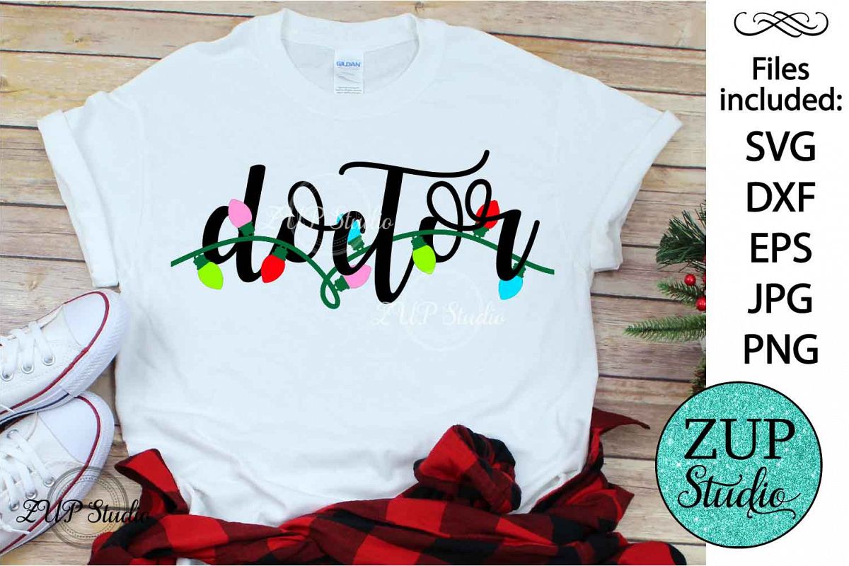 Doctor Christmas Digital Cutting files file 518 example image 1