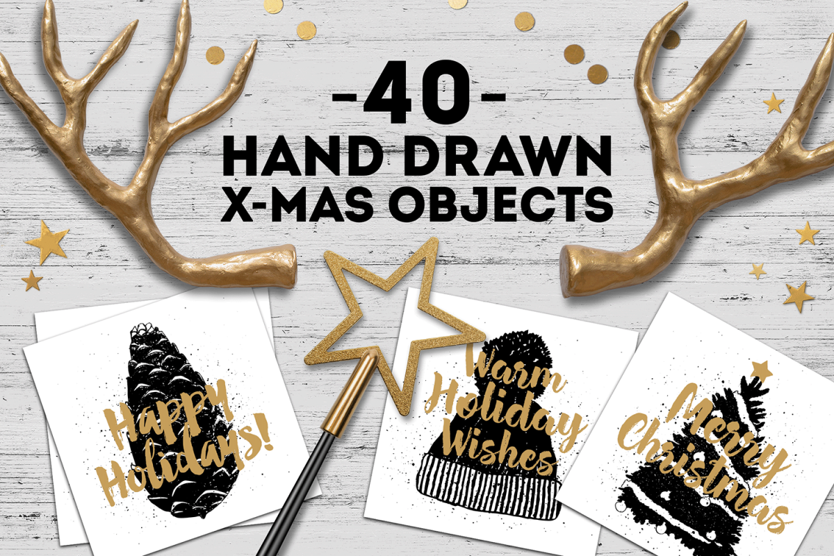 Hand Drawn Winter Collection example image 1