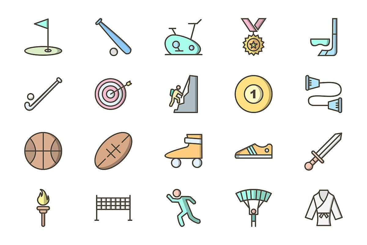 Set Of Sports And Game Icons example image 1