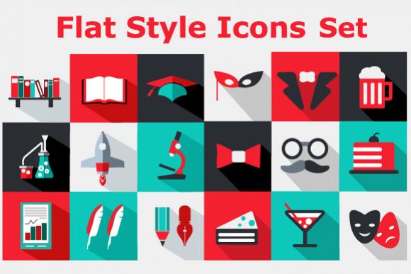 Vector icons flat example image 1